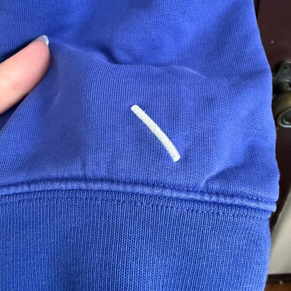 SATURDAYS NYC | Blue Purple Crewneck Sweatshirt with White Embroidery XXL - Picture 5 of 7